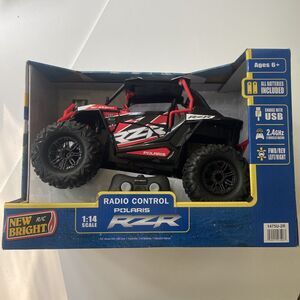 New Bright 1475R-2R RC 1:14 Scale Remote Control Polaris RZR 2.4GHz USB Red